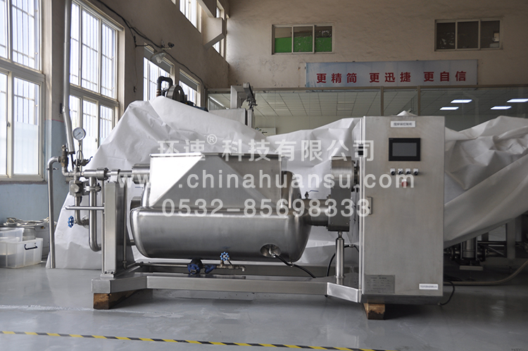環(huán)速智能攪拌鍋WZJ-500臥式攪拌鍋、溫控系統(tǒng)不糊鍋         環(huán)速科技